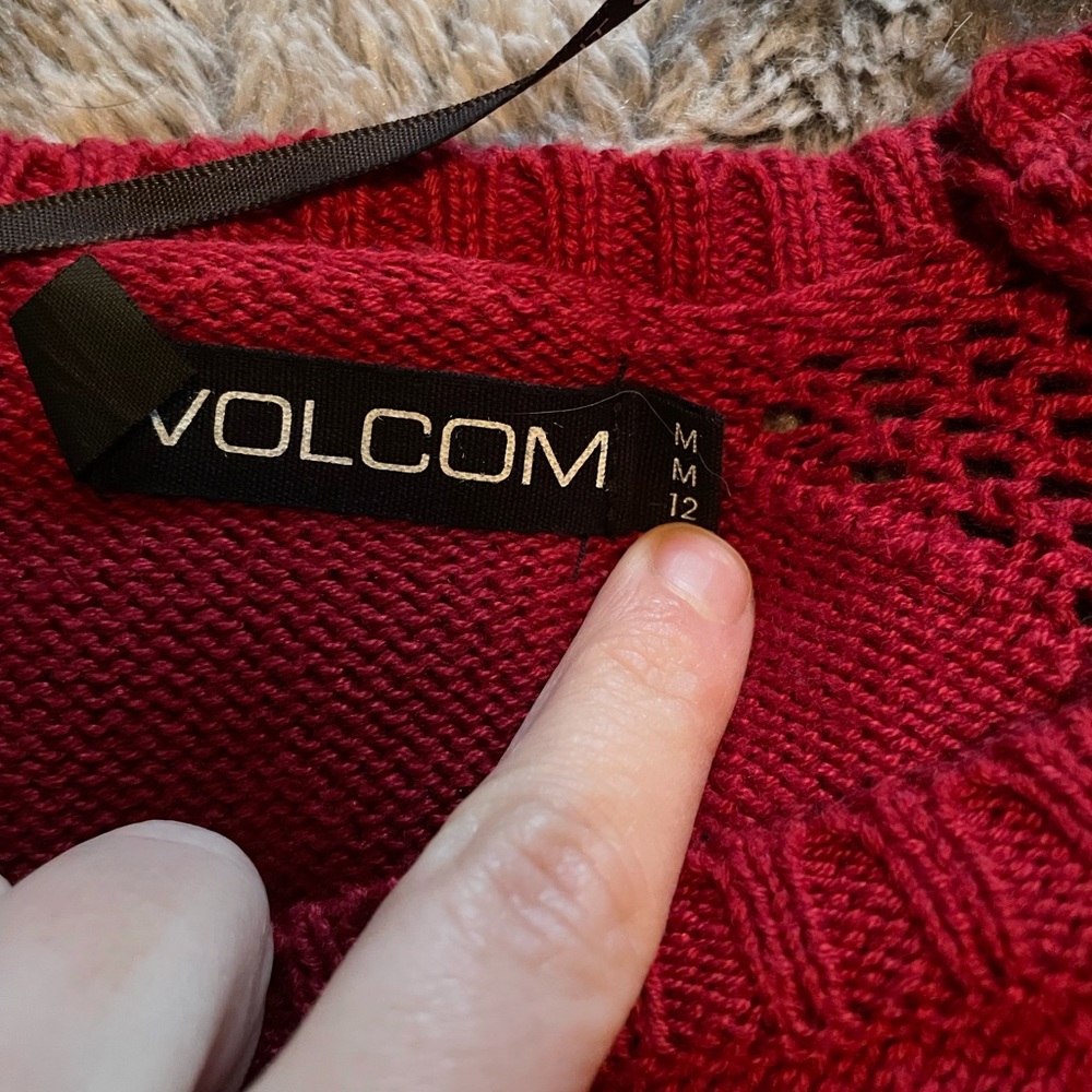 Red Volcom sweater - Picture 3 of 3